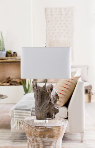 Surya Darby Wooden Table Lamp-4