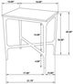 Coaster® Baldwin White Side Table with Gold Base-4
