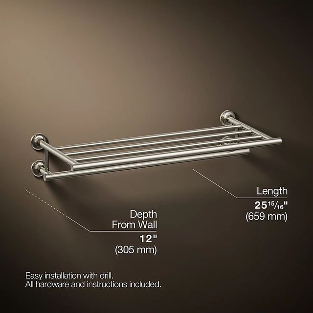 KOHLER® Riff® Vibrant Polished Nickel Hotelier-2