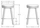 Amisco Connor Swivel Wooden Stool-2