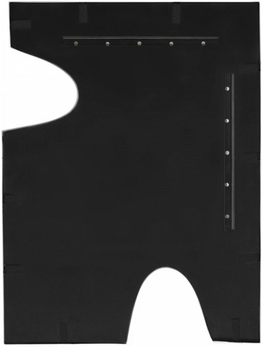Meridian Furniture Soleil Black/Silver 28" Mirror-2