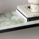 Crestview Collection Alayna Gray Console Table with Black Base-3