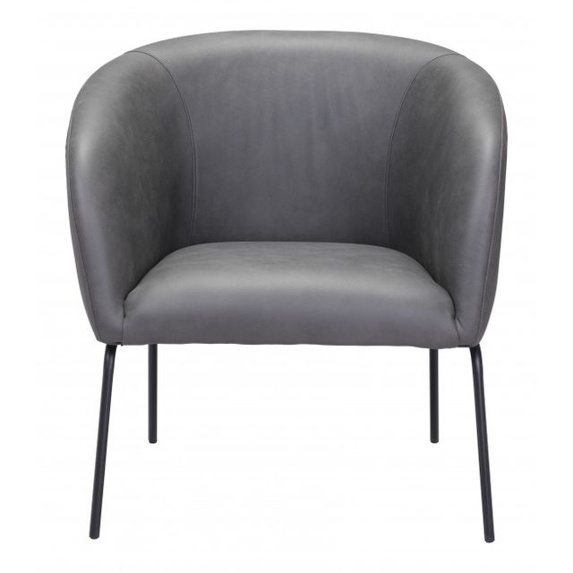 Zuo® Modern Quinten Vintage Gray Accent Chair-2