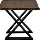 Porter International Designs Manzanita Harvest End Table with Black X Base-2