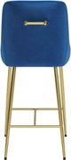 Zuo® Modern Madelaine Gold/Navy Blue Counter Stool-3