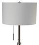 Furniture of America® Zaya Brushed Steel Floor Lamp-1