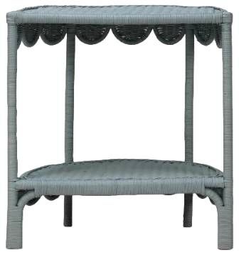 Bramble Customizable Scalloped Half Round Side Table-3