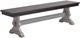 Urban Collections by Yutzy Woodworking Empire Pedestal Retreat White Oak/Shell 44" Dining Bench-0