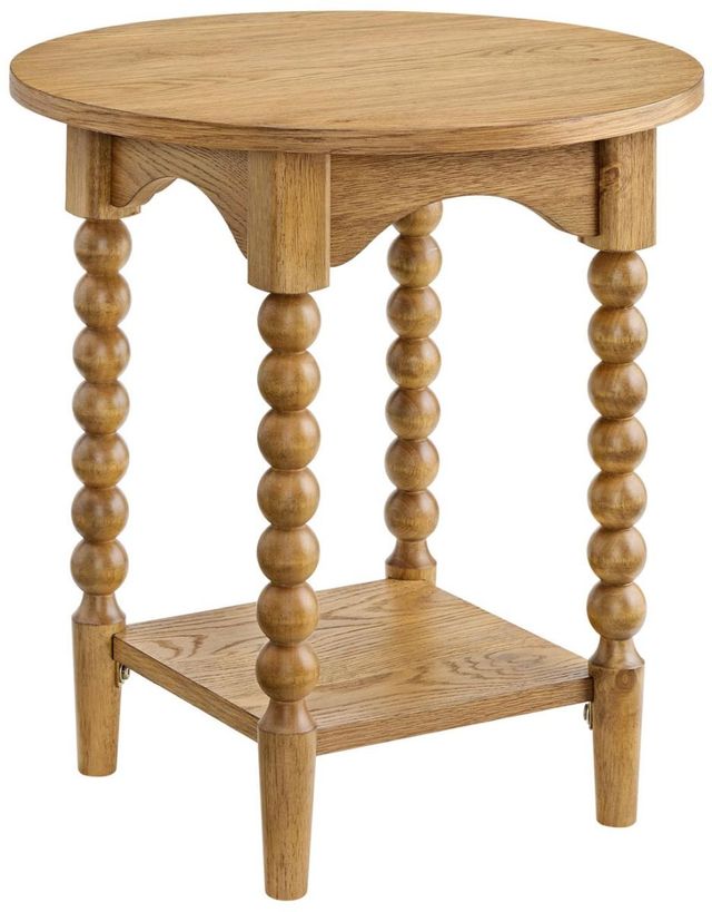 Martin Svensson Turned Wood Prairie Oak End Table-0