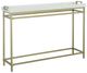 Fairfield® East Camden Pearl Console Table with Antique Brass Base-0