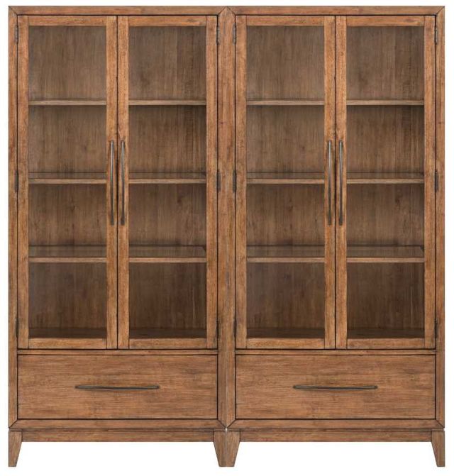 Liberty Furniture Shaker Lakes 2-Piece Harvest Brown Bunching Cabinet Set-2