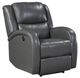 Homelegance® Foxcroft Gray Power Reclining Chair-0