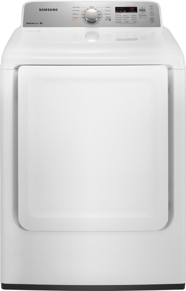 Samsung 7.2 Cu. Ft. White Front Load Gas Dryer-0
