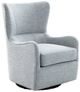 Olliix by Madison Park Light Blue Arianna Swivel Glider Chair-2