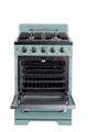 Unique® Appliances Classic Retro 24" Ocean Mist Turquoise Freestanding Natural Gas Range-1