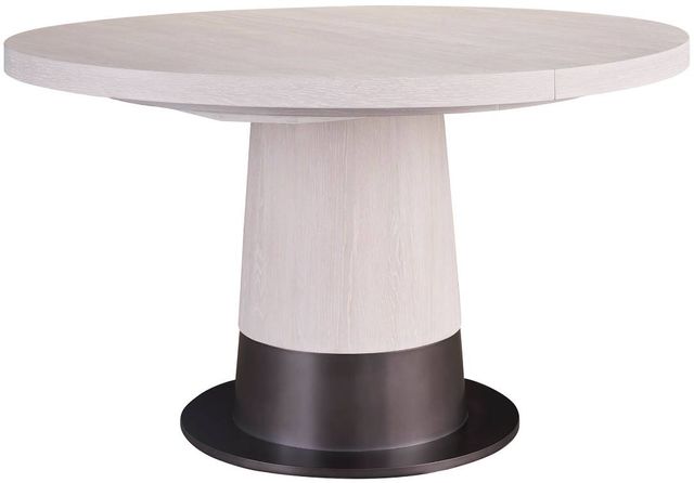 Universal Explore Home™ New Modern Solara Aged Satin Pewter/White Oak Dining Table-0