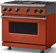 Viking® 7 Series 36" Spiced Cider Pro Style Natural Gas Range with Griddle-3