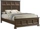 American Wholesale Furniture Savana Brown Queen Panel Bed-0