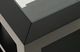 Jofran Inc. Urban Icon Glass Top Chairside Table with Black Base-4