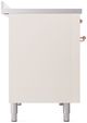 Ilve® Nostalgie II Series 48" Antique White Pro Style Induction Range-4