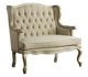 A & B Home Dark Brown/Natural Loveseat -0