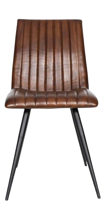 Home Trends & Design Essex Black/Hand Washed Chestnut Dining Chair-1