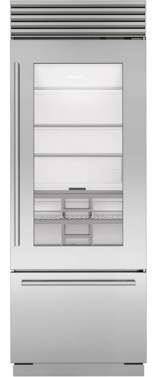 Sub-Zero® Classic Series 30" 17 Cu. Ft. Stainless Steel Built-In Bottom Freezer Refrigerator-0
