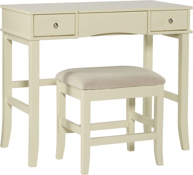 Linon Jackson 3-Piece Cream Vanity Set-1
