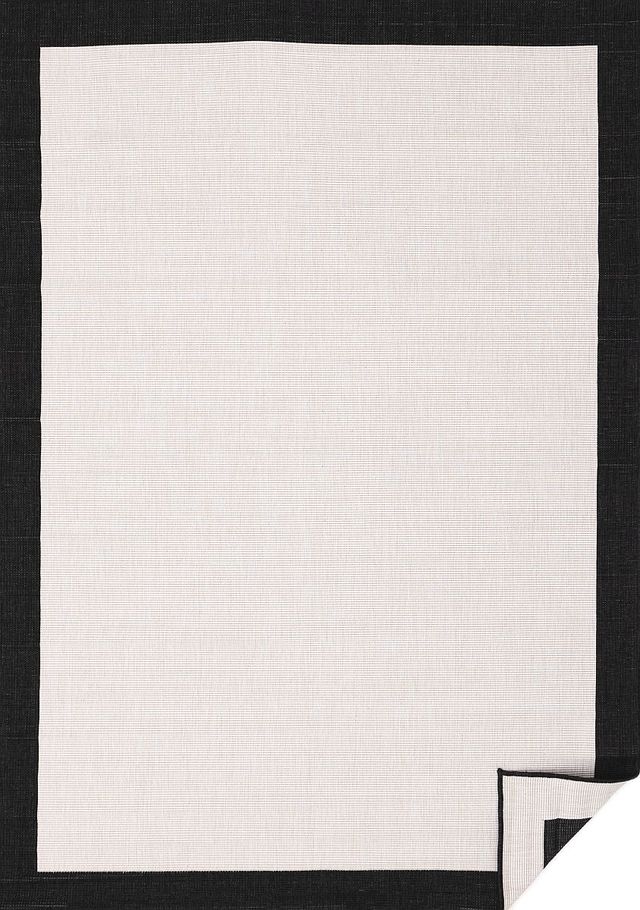 Kalora Interiors Bristol Black/Cream 5'x8' Indoor/Outdoor Area Rug-0