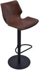 Armen Living Zuma Matte Black/Vintage Coffee Bar Stool-0
