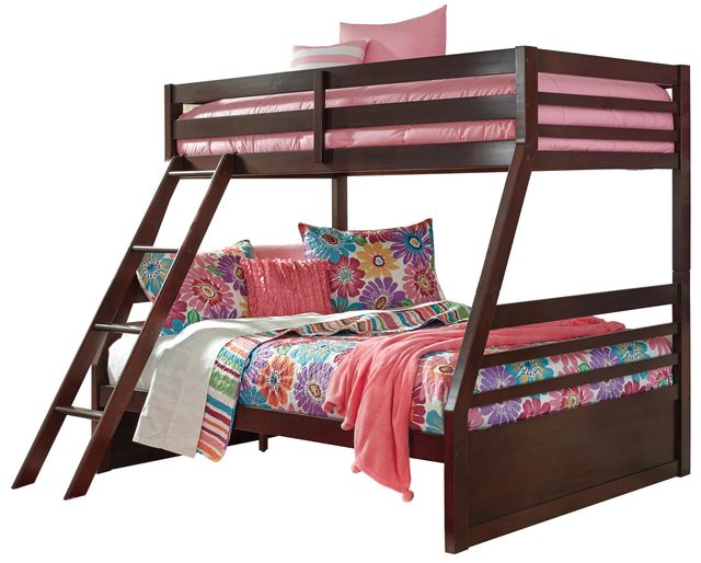 Signature Design by Ashley® Halanton Dark Brown Twin/Full Bunk Bed-0