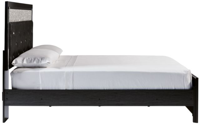 Signature Design by Ashley® Kaydell Black Queen Upholstered Panel Bed with LED Lights-3