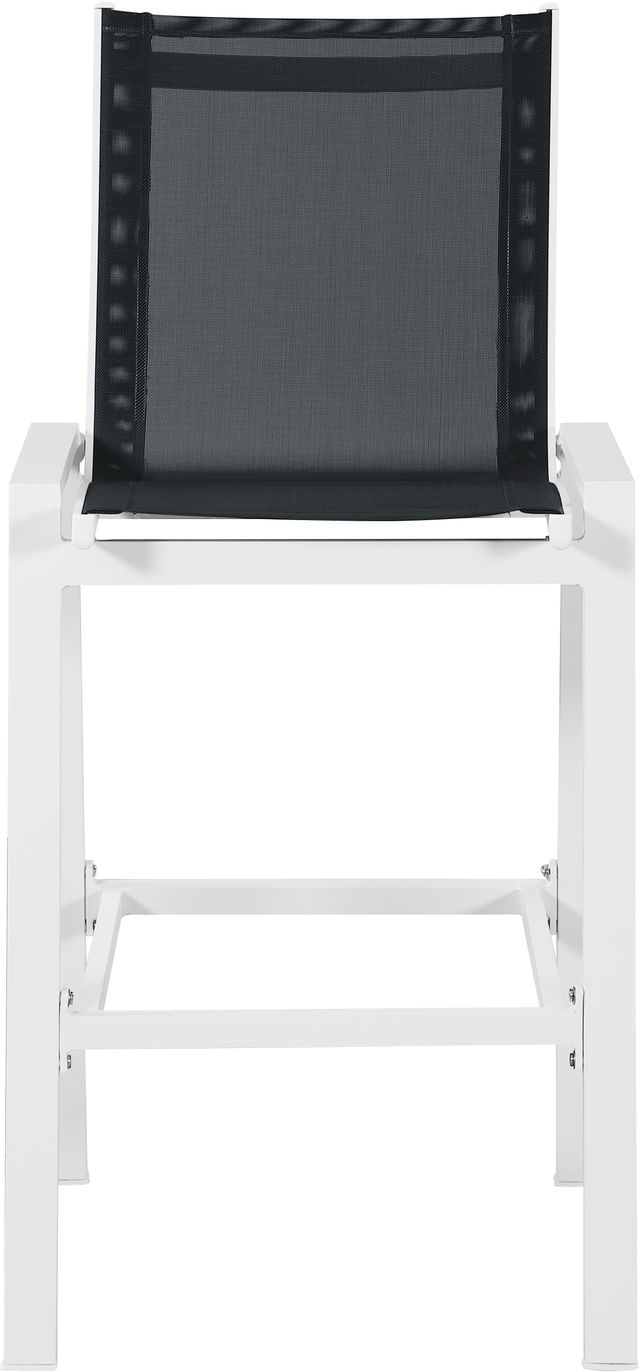 Meridian Furniture Nizuc 2-Piece Black Outdoor Patio Mesh Barstool-1