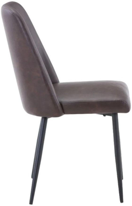 Jofran Inc. Maddox Dark Brown Upholstered Dining Side Chair-3