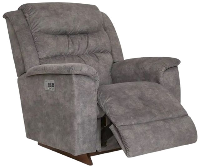 La-Z-Boy® Redwood Charcoal Power Rocking Recliner with Headrest-1