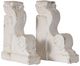 A & B Home 2-Piece Distressed White Bookend Set-2