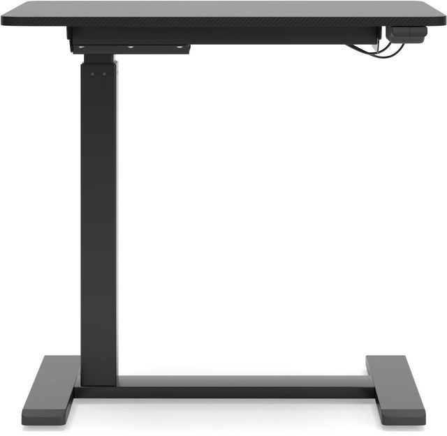Signature Design by Ashley® Lynxtyn Black Adjustable Height Office Side Desk-1