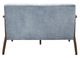 Homelegance® Carlson Blue Gray/Dark Walnut Loveseat-3