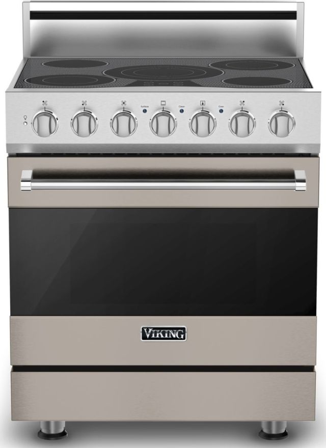 Viking® 3 Series 30" Pacific Grey Freestanding Electric Range-0