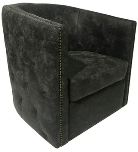 Signature Design by Ashley® Brentlow Distressed Black Swivel Chair-3