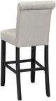Brassex Inc. Tinga 2-Piece Beige 24'' Bar Stool Set-1