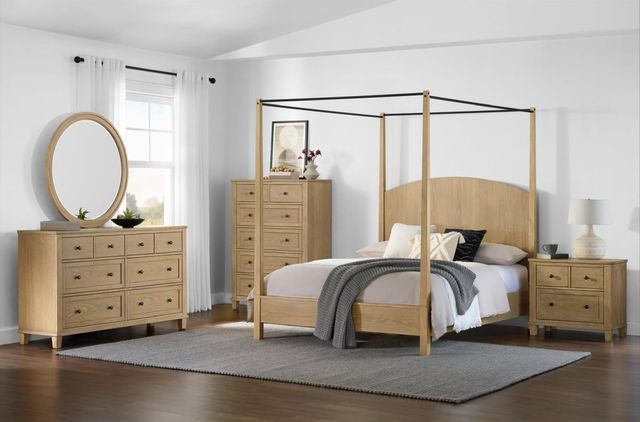 Martin Svensson Sycamore Grove Natural Eastern King Canopy Bed-1