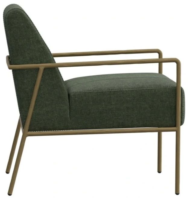 International Furniture Direct Aragon Olive Arm Chair-2