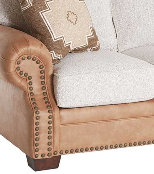 Marshfield Furniture Emerson Brown/White Full Sleeper Sofa-1