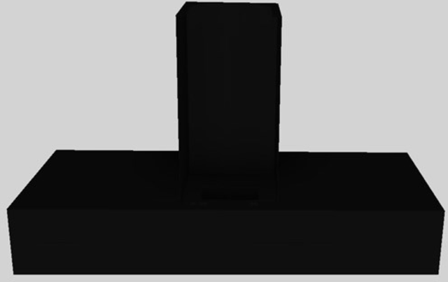 Vent-A-Hood® 54" Black Contemporary Wall Mounted Range Hood-4