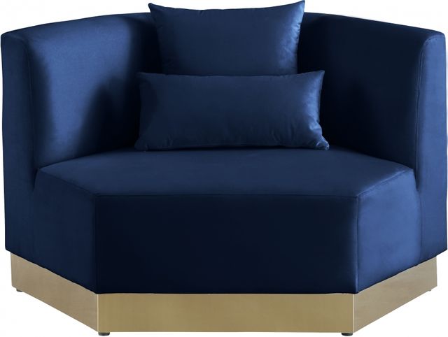 Meridian Furniture Marquis Navy Velvet Chair-1