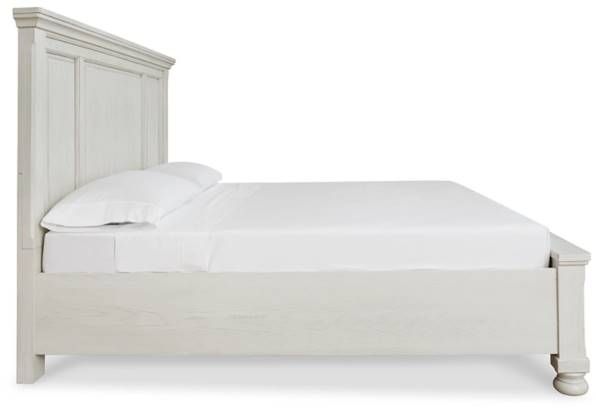 Signature Design by Ashley® Robbinsdale Antique White Queen Storage Panel Bed-2