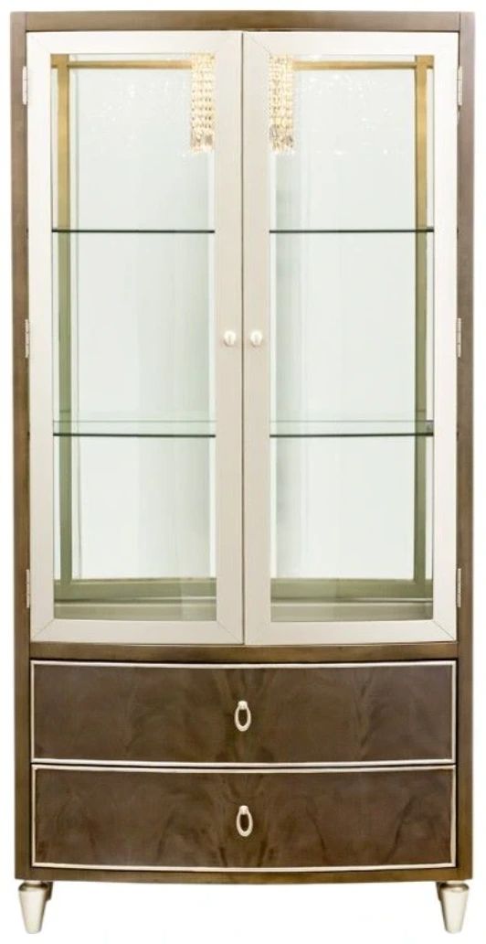 Michael Amini® Villa Cherie Hazelnut Display Cabinet-2