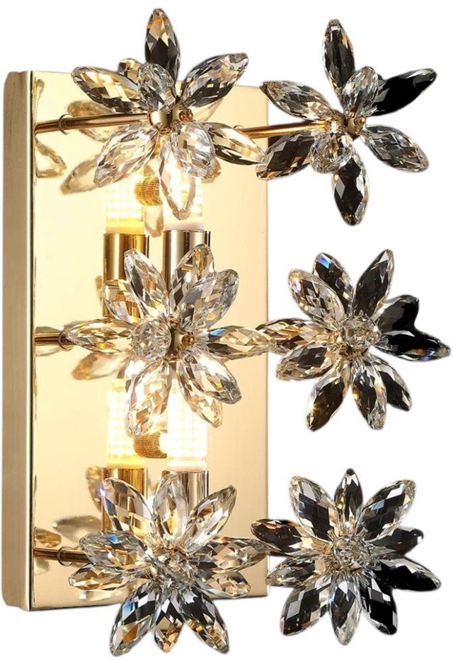 Michael Amini® Daisy Gold Wall Sconce-0