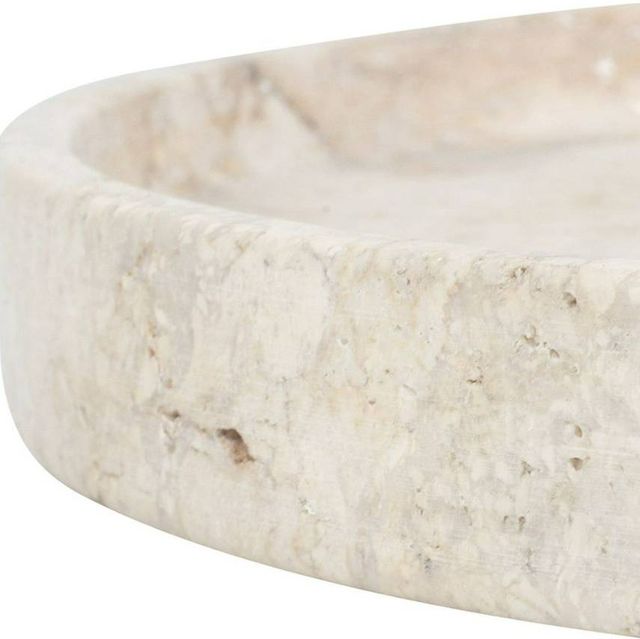 Uttermost® Travessa Brown/White Travertine Indoor-Outdoor Tray-4